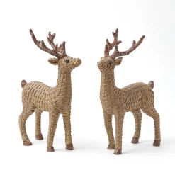 Rattan Reindeer (Pair) - 30cm