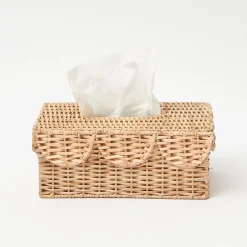 Rattan Tissue Box Holder