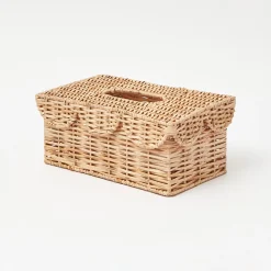 Rattan Tissue Box Holder