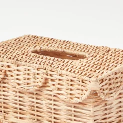 Rattan Tissue Box Holder