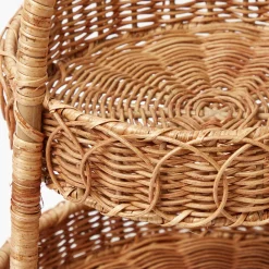 Rattan Two Tiered Stand