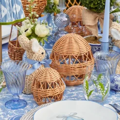 Rattan Woven Egg Family