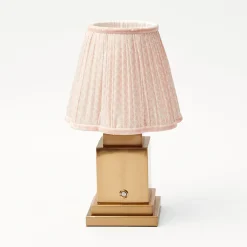Rechargeable Lamp with Pink Lotus Shade (18cm)