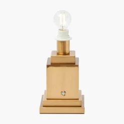 Rechargeable Lamp with Raspberry Lotus Shade (18cm)