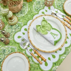 Rectangular Bettina White Placemats & Napkins (Set of 4)