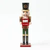 Red & Green Christmas Countdown Nutcracker