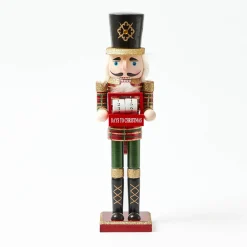 Red & Green Christmas Countdown Nutcracker