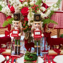 Red & Green Christmas Countdown Nutcracker