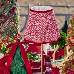 Red Lotus Lampshade (18cm)