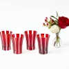 Red Positano Glasses (Set of 4)