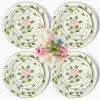 Rose Bud Dinner & Starter Plates (Set of 8)