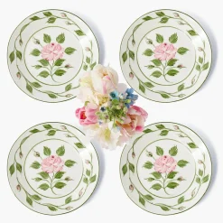 Rose Bud Starter Plates (Set of 4)