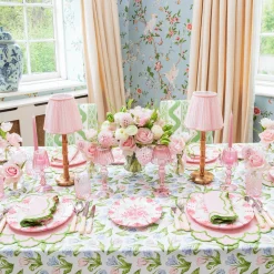 Rose Pink Hobnail Glasses (Set of 6)