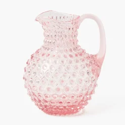 Rose Pink Hobnail Jug
