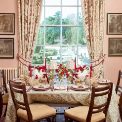 Rossina Putty Gingham & Red Napkins (Set of 4)