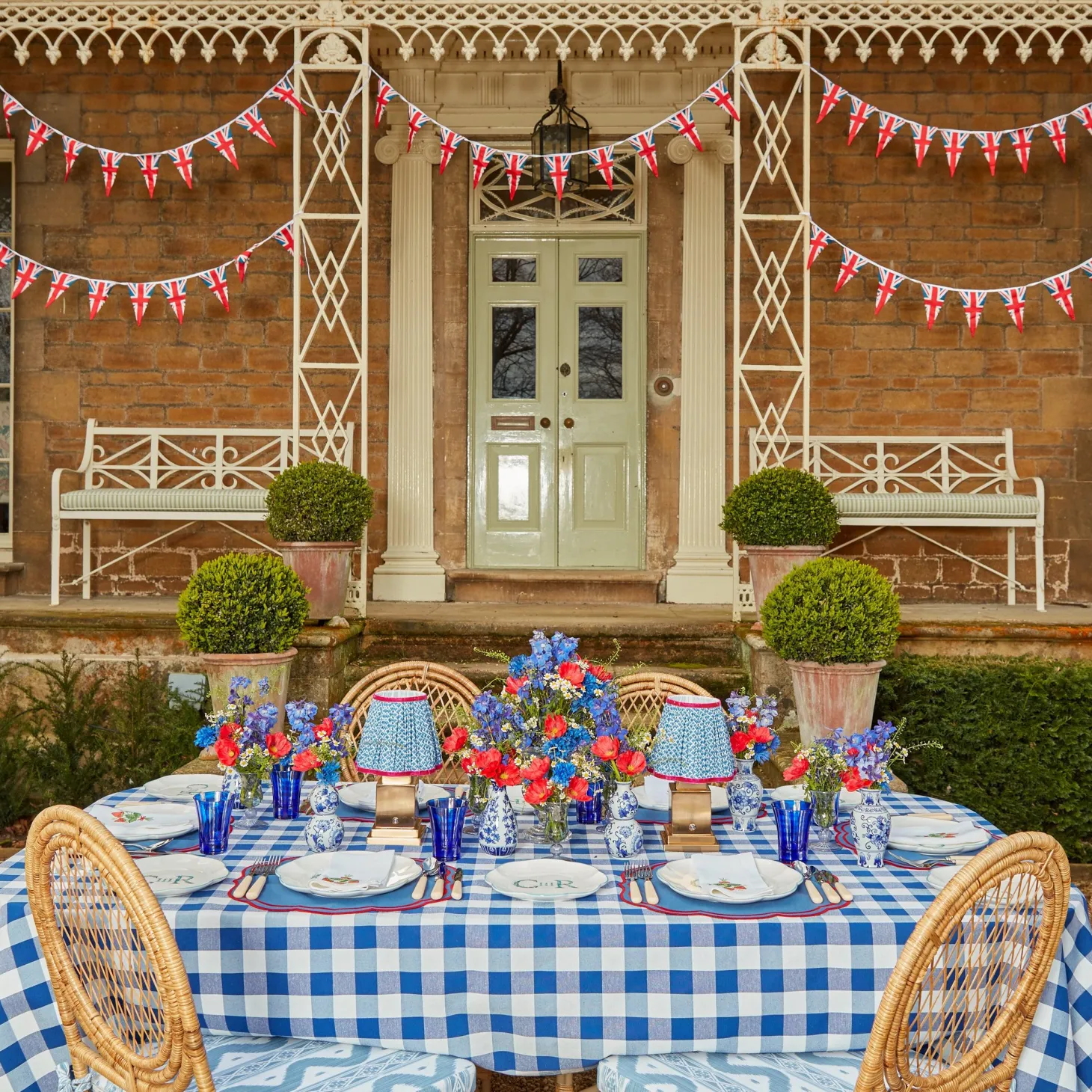 Royal Blue Positano Glasses (Set of 4)