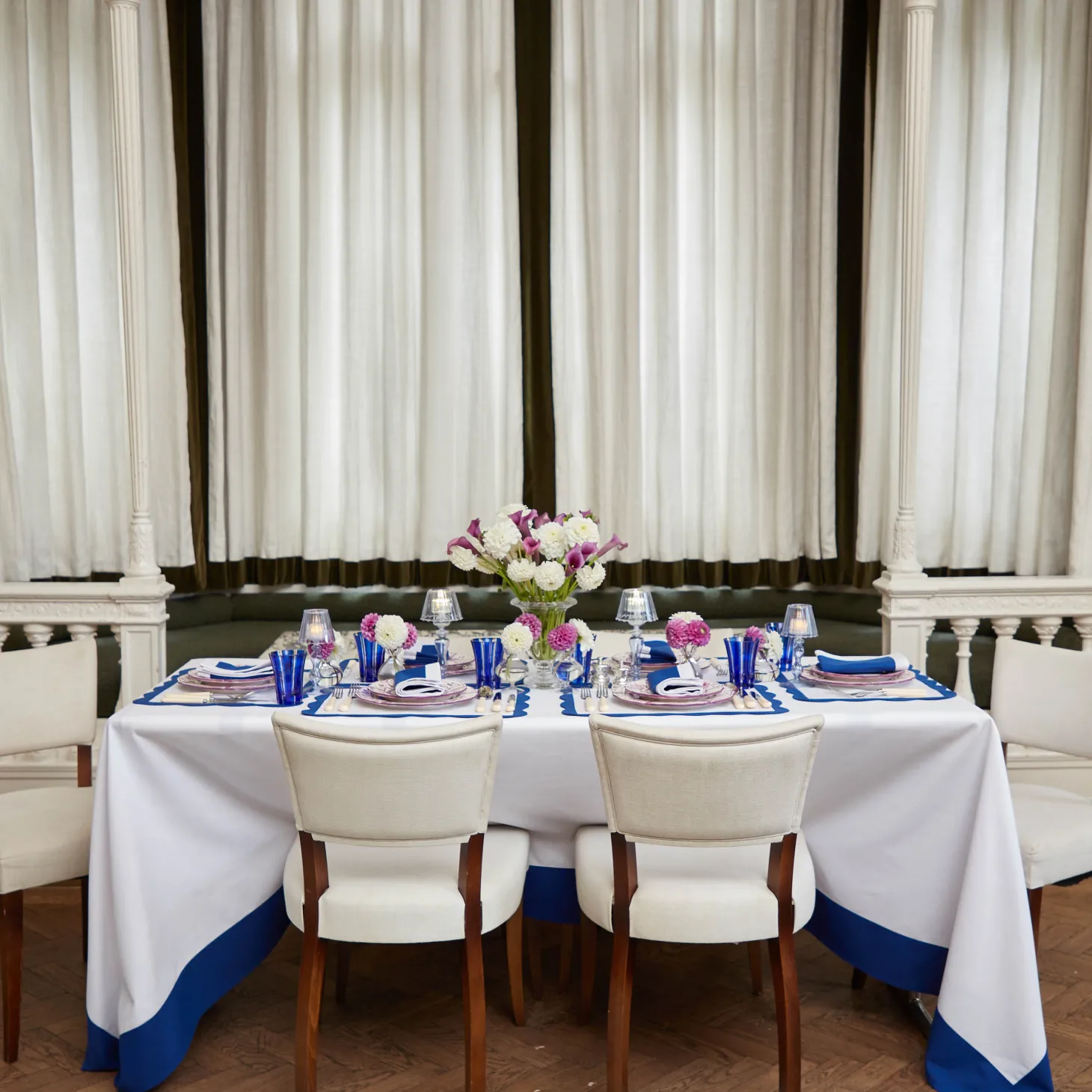 Royal Blue Positano Glasses (Set of 4)