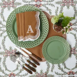 Sage Basketweave Starter Plate