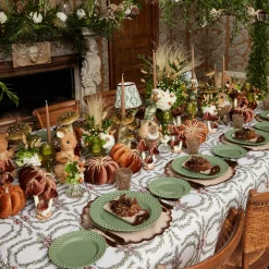 Sage Basketweave Starter Plates (Set of 4)