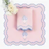 Sarah Pink & Blue Hot Air Balloon Embroidered Napkins (Set of 4)