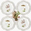 Scalloped Mushroom Dinner & Starter Plates (Set of 8)