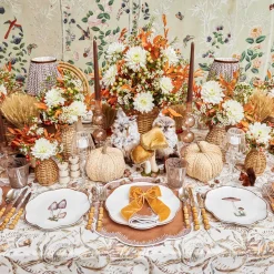 Scalloped Mushroom Dinner & Starter Plates (Set of 8)