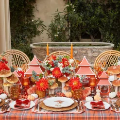 Scalloped Mushroom Dinner & Starter Plates (Set of 8)