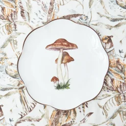 Scalloped Mushroom Dinner Plate