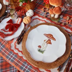 Scalloped Mushroom Dinner Plate