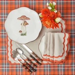 Scalloped Mushroom Dinner Plate
