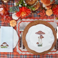 Scalloped Mushroom Dinner Plate
