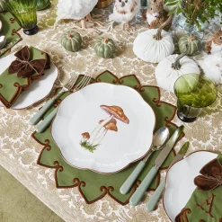 Scalloped Mushroom Dinner Plate