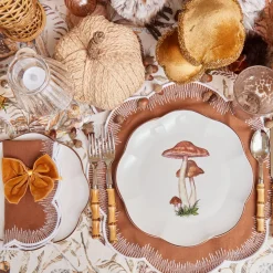 Scalloped Mushroom Dinner Plate