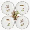 Scalloped Mushroom Starter Plates (Set of 4)