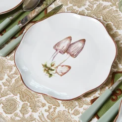 Scalloped Mushroom Starter Plates (Set of 4)