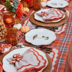 Scalloped Mushroom Starter Plates (Set of 4)