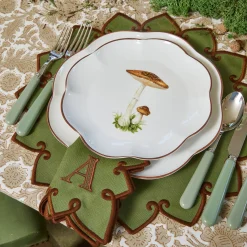 Scalloped Mushroom Starter Plates (Set of 4)