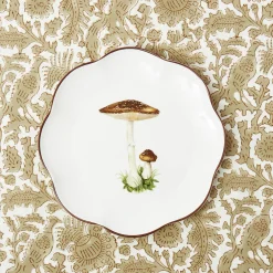 Scalloped Mushroom Starter Plates (Set of 4)