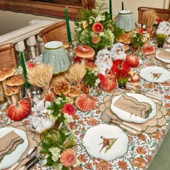 Scalloped Pheasant Starter Plates (Set of 4)