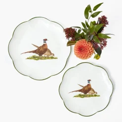 Scalloped Pheasant Starter Plate