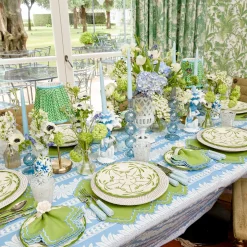 Scarlett Green & Blue Placemats & Napkins (Set of 4)
