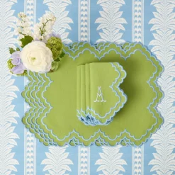 Scarlett Green & Blue Placemats (Set of 4)