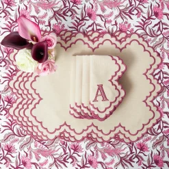 Scarlett Sand Placemats & Napkins (Set of 4)