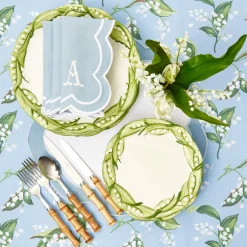 Serena Appliqué Blue Napkins (Set of 4)
