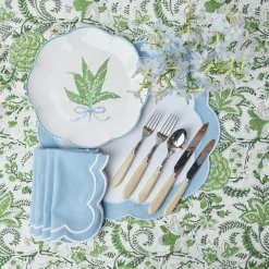 Serena Appliqué Blue Placemats (Set of 4)