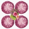Serena Aubergine Cabbage Dinner & Starter Plates (Set of 8)
