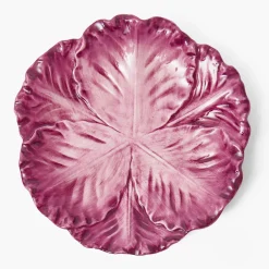 Serena Aubergine Cabbage Starter Plates (Set of 4)