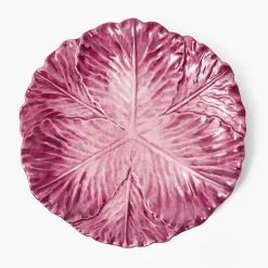 Serena Aubergine Cabbage Dinner Plates (Set of 4)