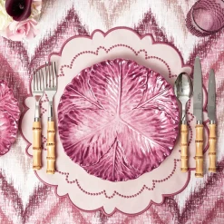 Serena Aubergine Cabbage Dinner Plates (Set of 4)
