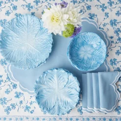 Serena Cornflower Blue Placemats & Napkins (Set of 4)